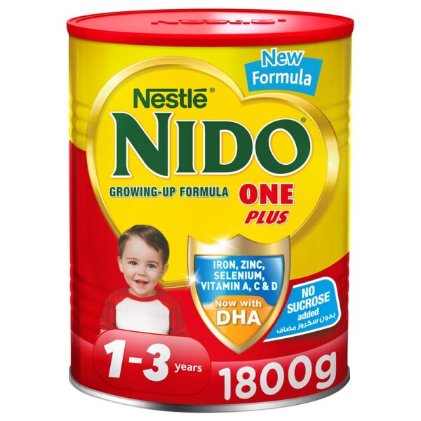 NESTLE NIDO ONE PLUS GROWING UP MILK POWDER TIN FOR TODDLERS 1-3 YEARS, 1800G